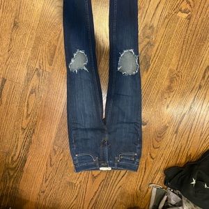 Free People High Rise Busted Skinny Jeans